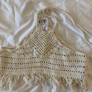 One Teaspoon Festival Crochet Crop Top